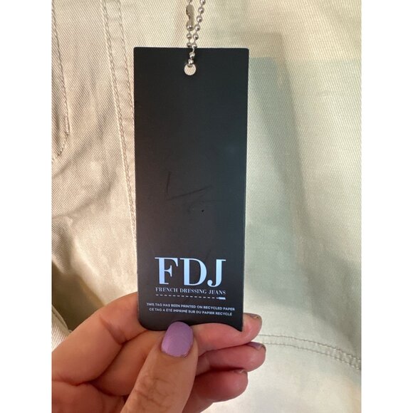 NWT FDJ Tencel Cargo Olivia Slim Ankle Utility Pants Beige 4 GorpCore StreetWear - Picture 8 of 13